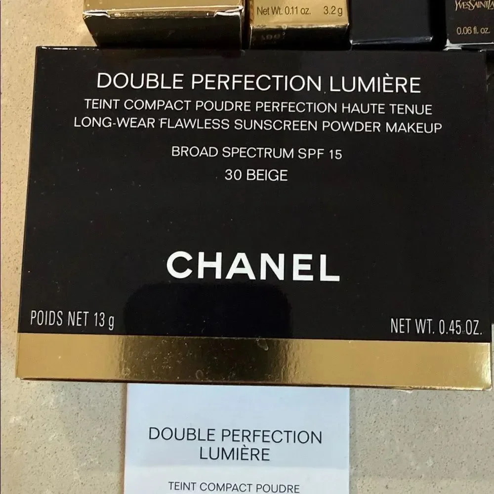 YSL, MAC, Chanel, and Sephora Makeup Set boxes